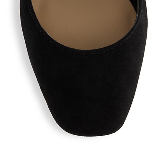 Saks Fifth Suede Ankle Wrap Pumps - Picture 3 of 7